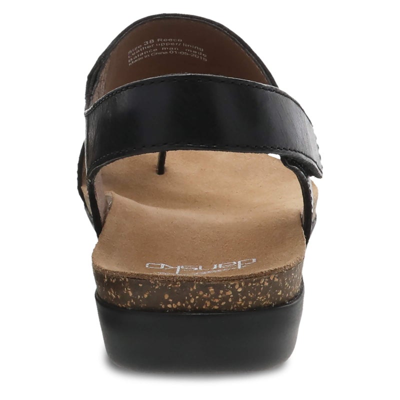 Dansko Reece Sandal for Women - Memory Foam and Cork Footbed for Comfort and Arch Support - Lightweight Rubber Outsole for Long-Lasting Wear Black 9.5-10 M US - Image 5